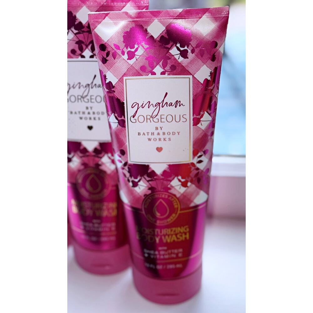 Bath & Body Works Gingham Gorgeous 10oz Moisturizing Body Wash Creamy Lather x3 - Picture 3 of 4